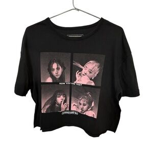 Nice Black Pink Pop Cropped Women’s XL Band Tour T-Shirt Minty